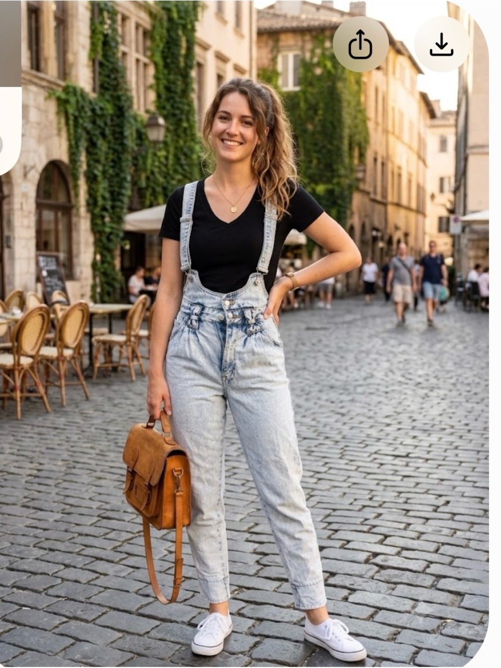 Jordache Light Blue High-Waist Denim Overalls